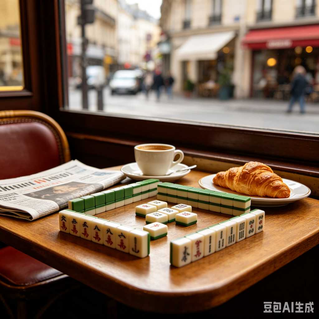 floral design mahjong set