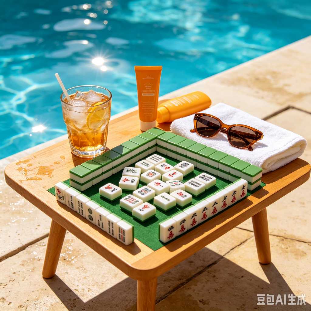 engraved texture mahjong tiles