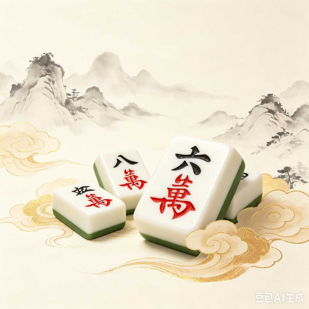 engraved mahjong tiles